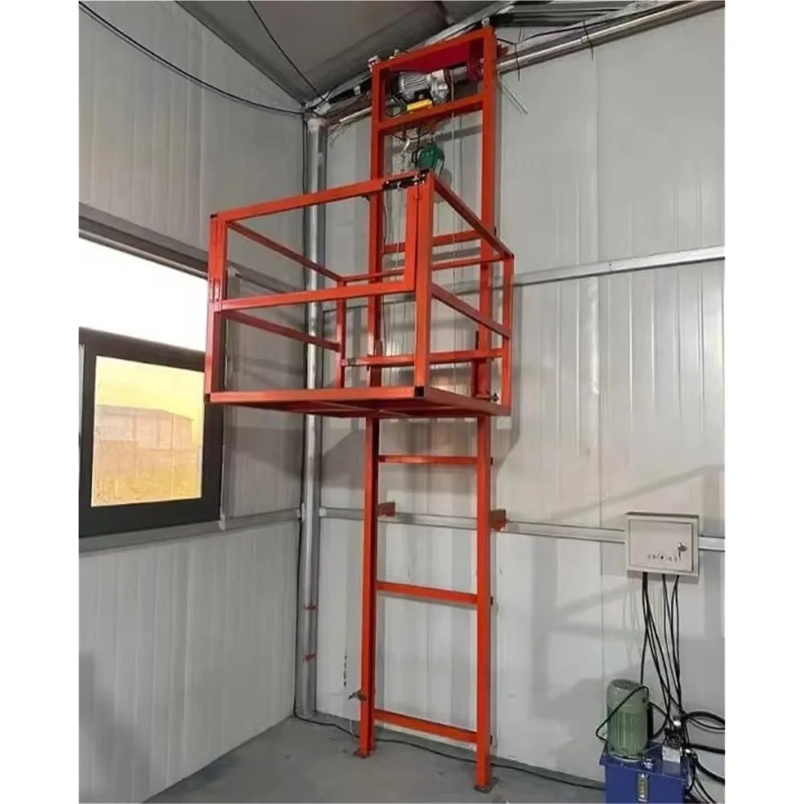 Elektrische Hydraulische Hebebühne 80x100cm, 5m Reichweite, effiziente Materialhandhabung für Lager und Baustelle