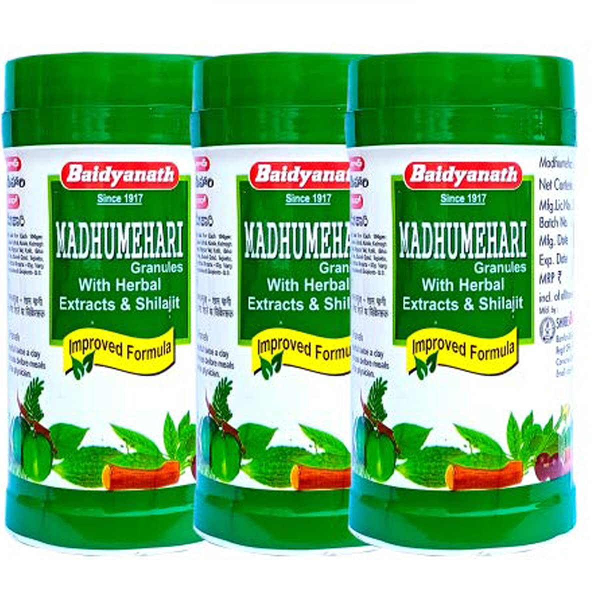 Baidyanath Madhumehari Granules I Blood Glucose Control I 100g (Pack of 3) (B08XQSZYN5) Amazon Price History, Amazon Price Tracker