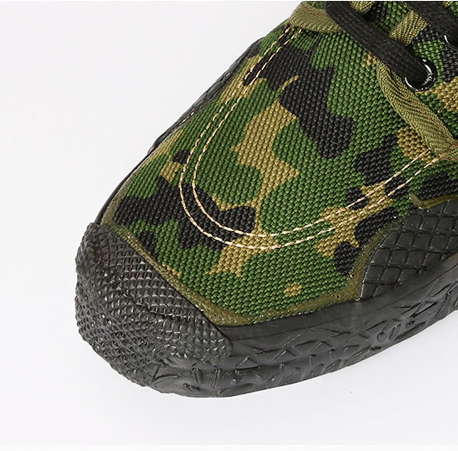 [Muluso] 安全靴 カモフラ柄 作業靴 キャンバス セーフティー メンズ レディース 撥水防汚 透気 滑り止め レースアップ