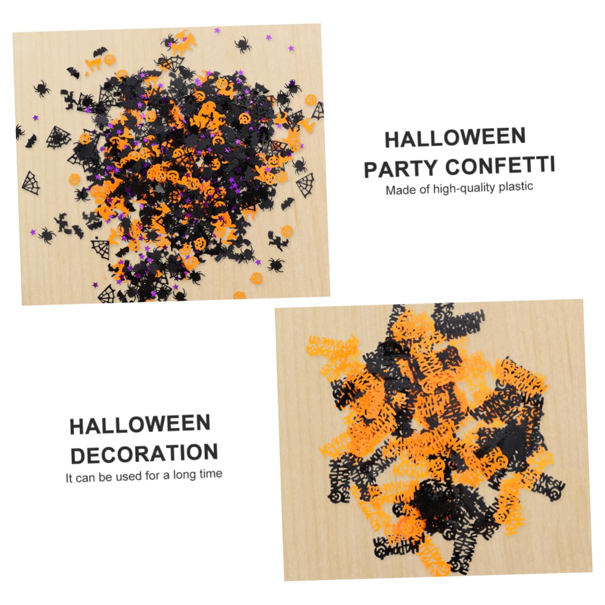 Halloween Tischkonfetti Set – Mit Kürbissen, Spinnen, Fledermäusen, 30 G PVC-Konfetti Für Partydeko