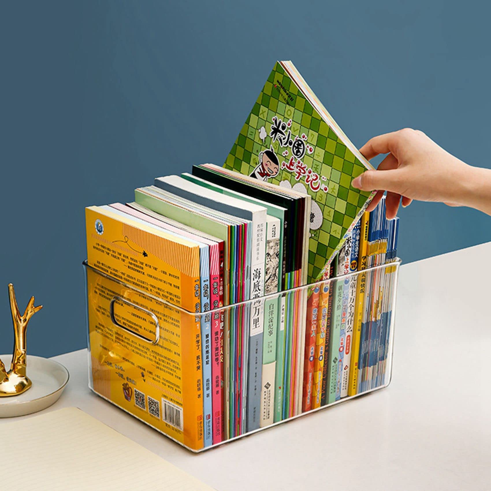 Set Di 4 Cestelli Portaoggetti In Ferro Per Congelatore E Frigorifero - 28x22.9x12.7 Cm, Con Maniglie, Impilabili, Per Dispensa E Armadio - 2