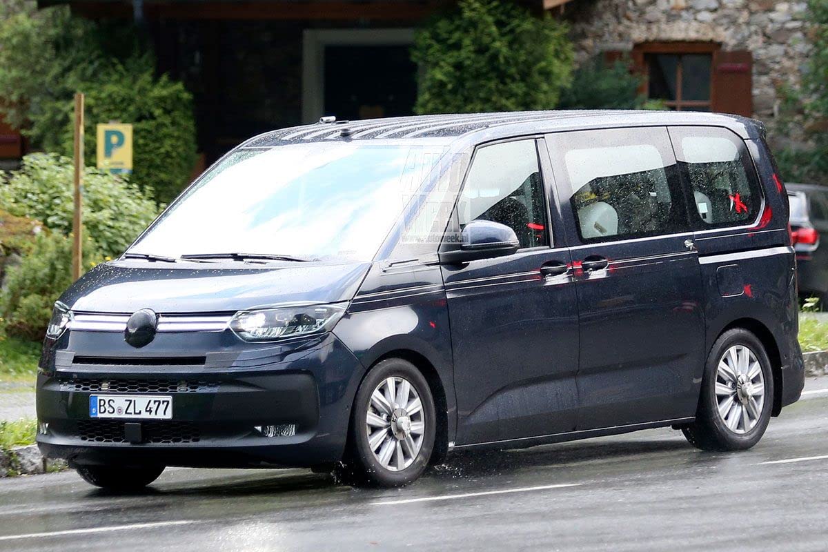 ilTappetoAuto by Fabbri 3 - Tappeti Gomma anteriori + 2 e3 fila Compatibile con Transporter T7 Multivan 8 posti