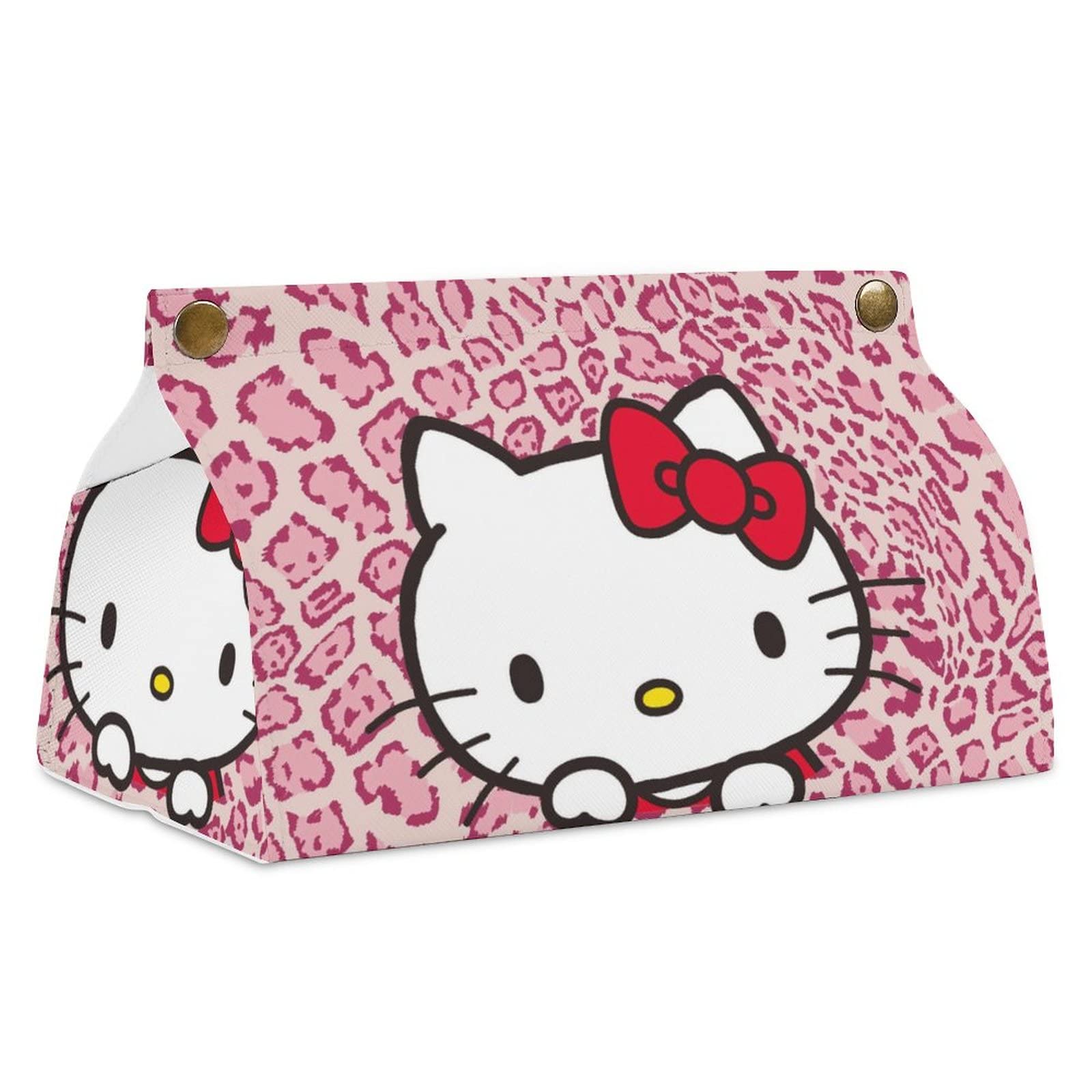 Amazon｜ティッシュケース ハローキティ ピンクのヒョウ柄 おしゃれ PU