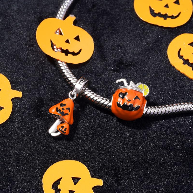 Image of GNOCE Halloween Charm Bracelet Fit Pandora Beads for Women Gift