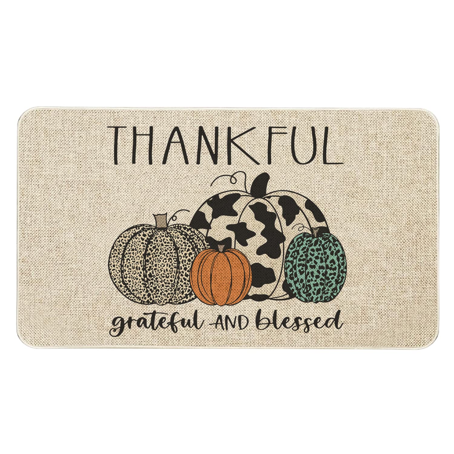 Fall Pumpkin Doormat - Hello Autumn Decor -13
