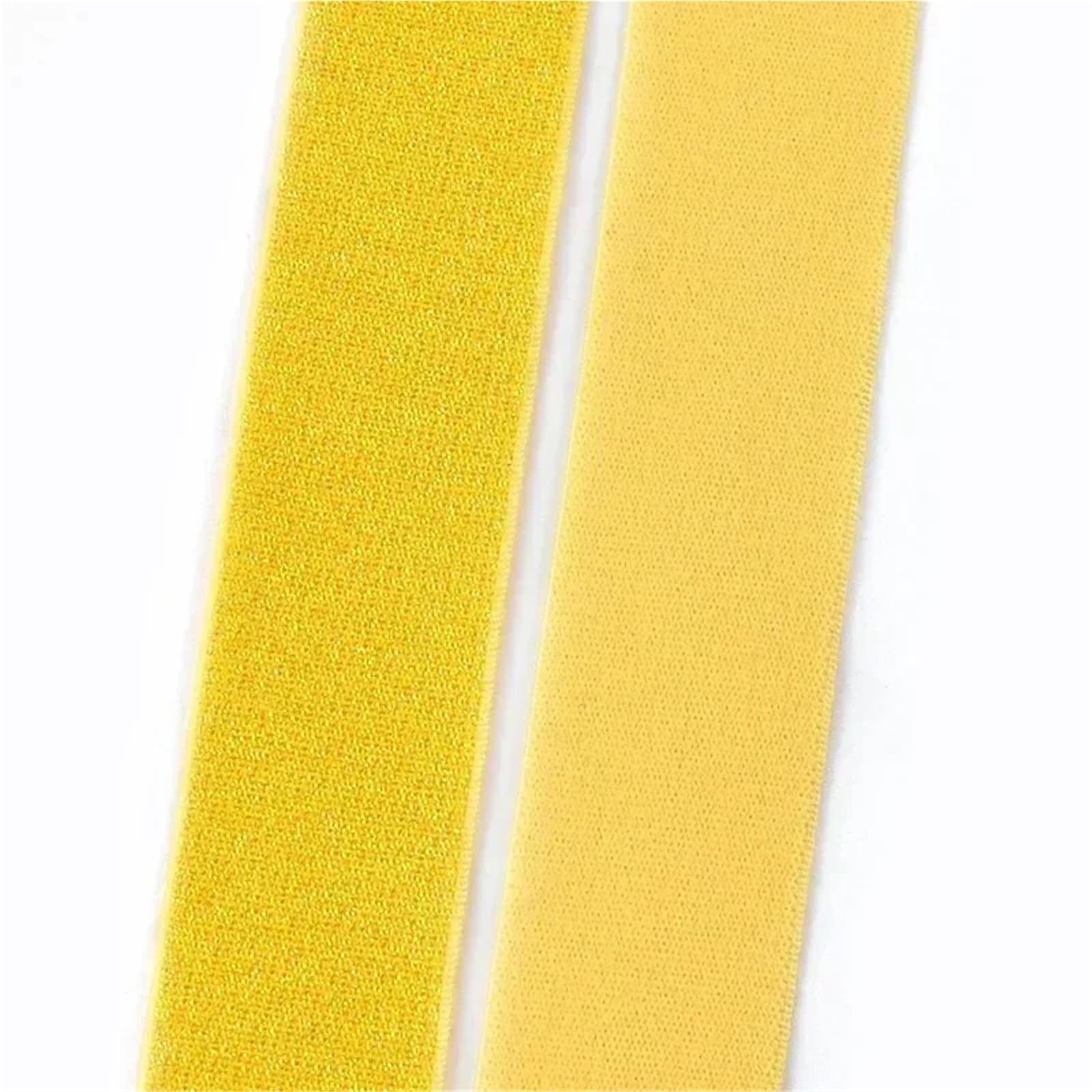 Bandas elásticas de nailon de 2/5/10M, bandas de goma for cinturón de costura, eslinga, ropa, pantalones, decoración de cintura, cinta elástica, accesorios DIY(Yellow,10Meters,40mm)