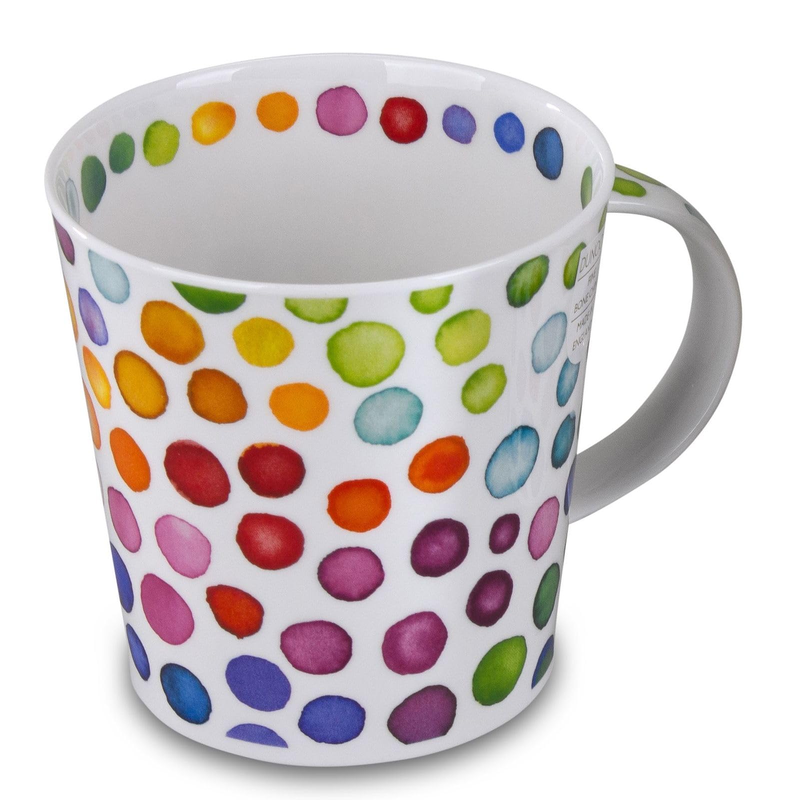 Dunoon Céramique Ronde Tasse de 480 ml Fantaisie Pois Cairngorm Bessey Hot Spots