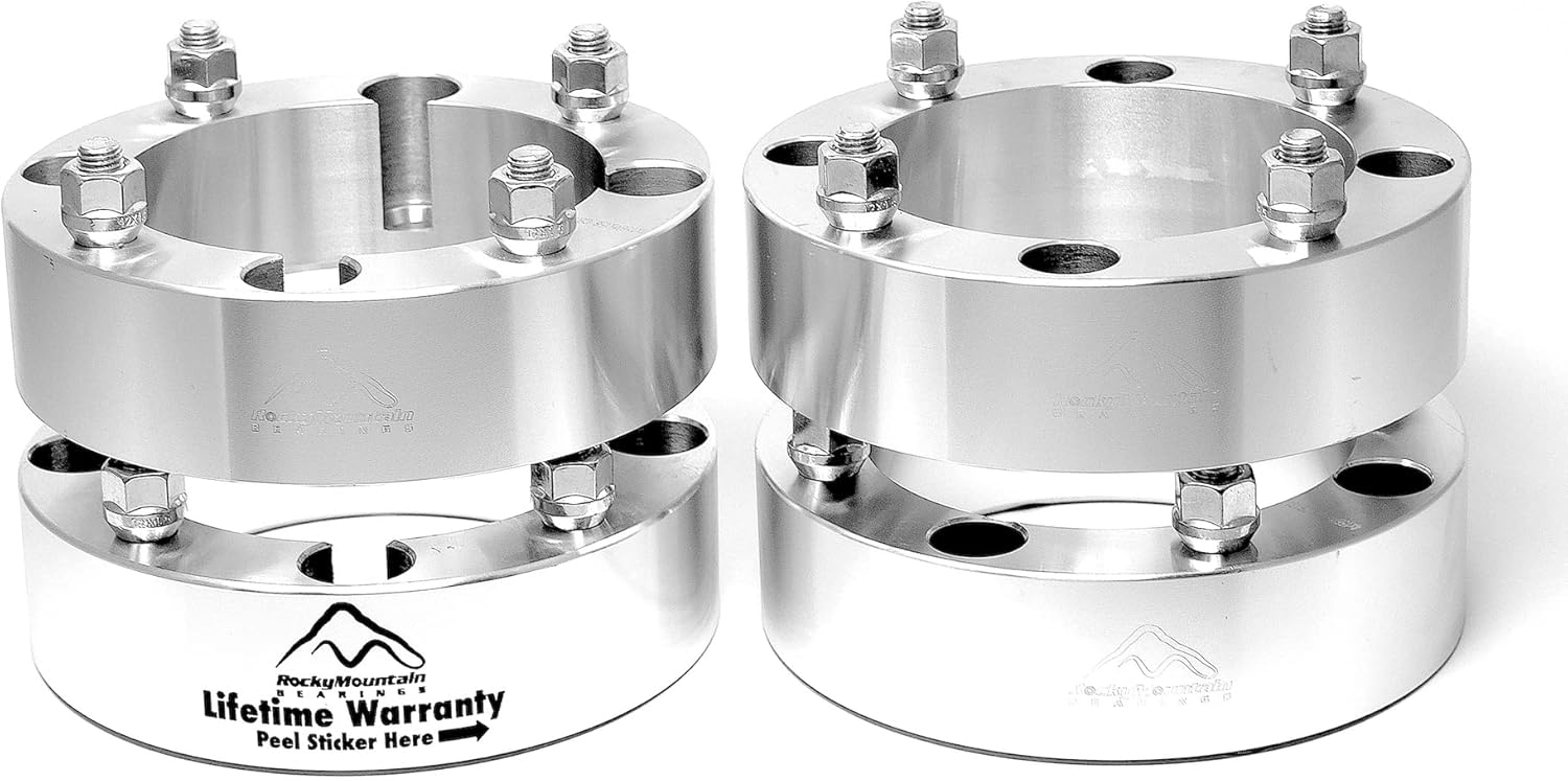 4 Wheel Spacer Adapters to install Polaris RZR 1000 rims onto RZR S800 or 900XP