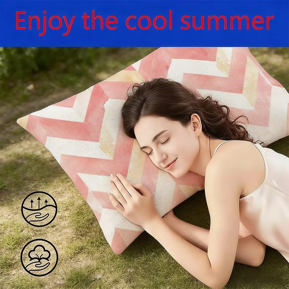 Coussin de Jardin Imperméable Rose 40x70 pour Canapé Rattan