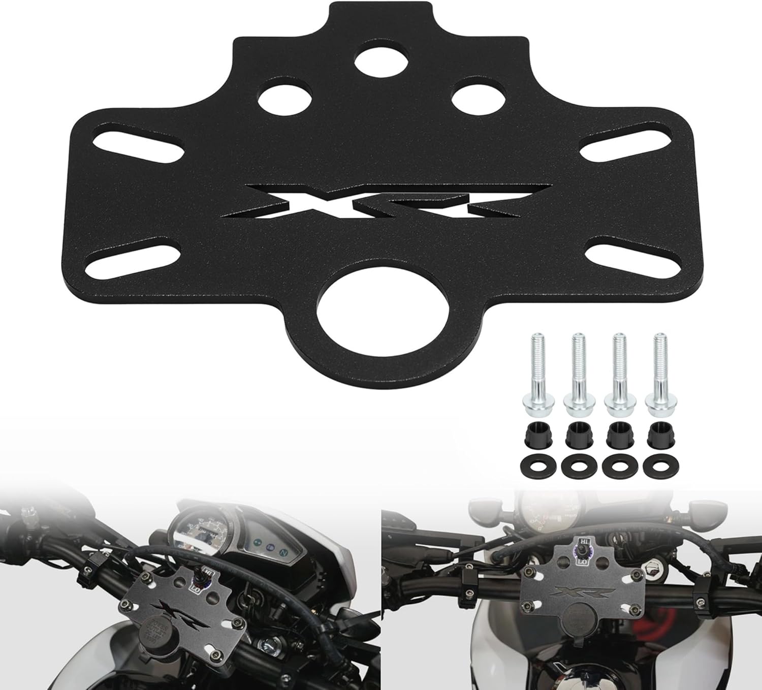XR150 Front Dash Panel Bare Interior Upgrade Compatible with XR150 2023-2025 Aluminum Dirt Bike Display Dash Instrument Panel (Black)