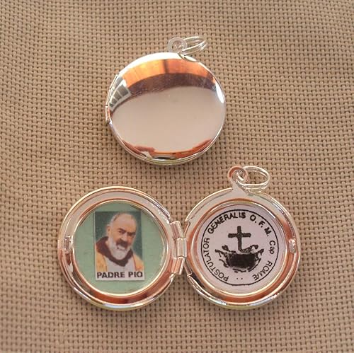 Miniatura 6 de St Padre Pio relic locket