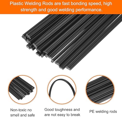 Miniatura 3 de MECCANIXITY 20 varillas de soldadura de plástico de 10 pulgadas, tiras de soldadura ABS, varillas de soldadura para soldador de plástico,