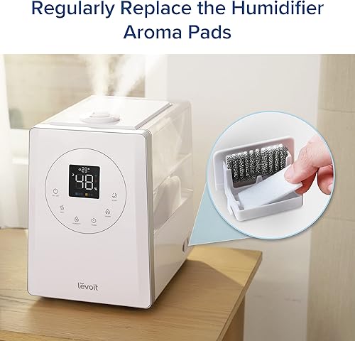 Miniatura 5 de LEVOIT Paquete de 16 almohadillas aromáticas para humidificador con difusor de aceite esencial hacen que la fragancia sea más fuerte y más larga