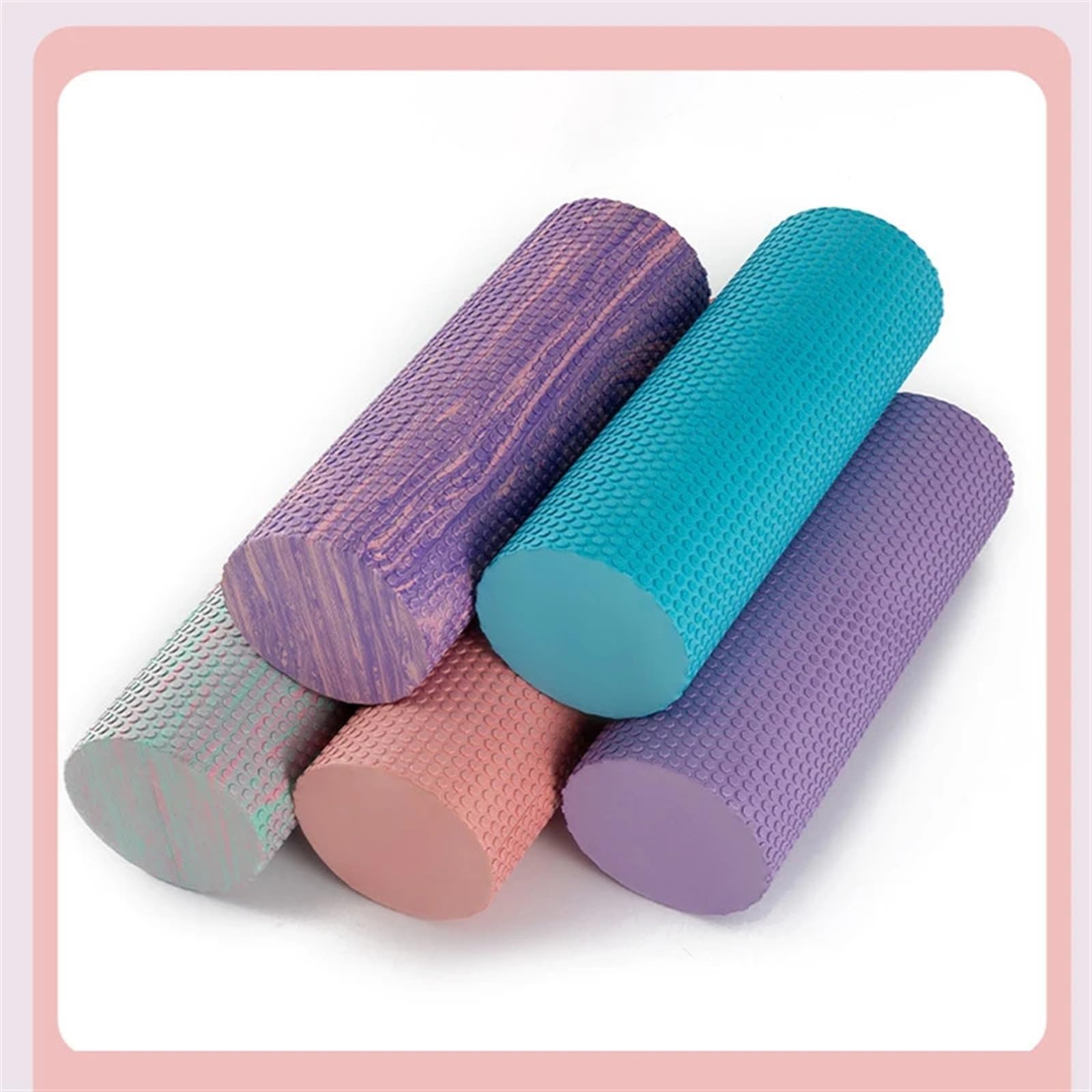 Rullo di Schiuma Massaggio Muscolare Palestra Yoga Rullo di Rilascio Colonna Sport Fitness Lombare Foam Roller(Blue 90CM)