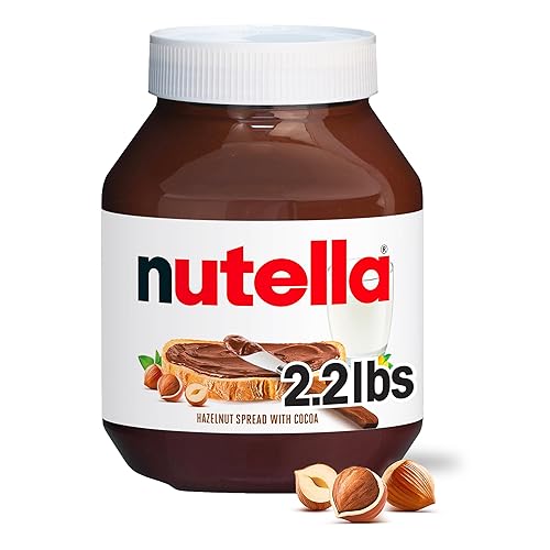 Nutella Hazelnut Spread with Cocoa, Creamy Hazelnut Spread, Breakfast Favorite, 35.3 oz Jar - 35.3 Ounce (Pack of 1)