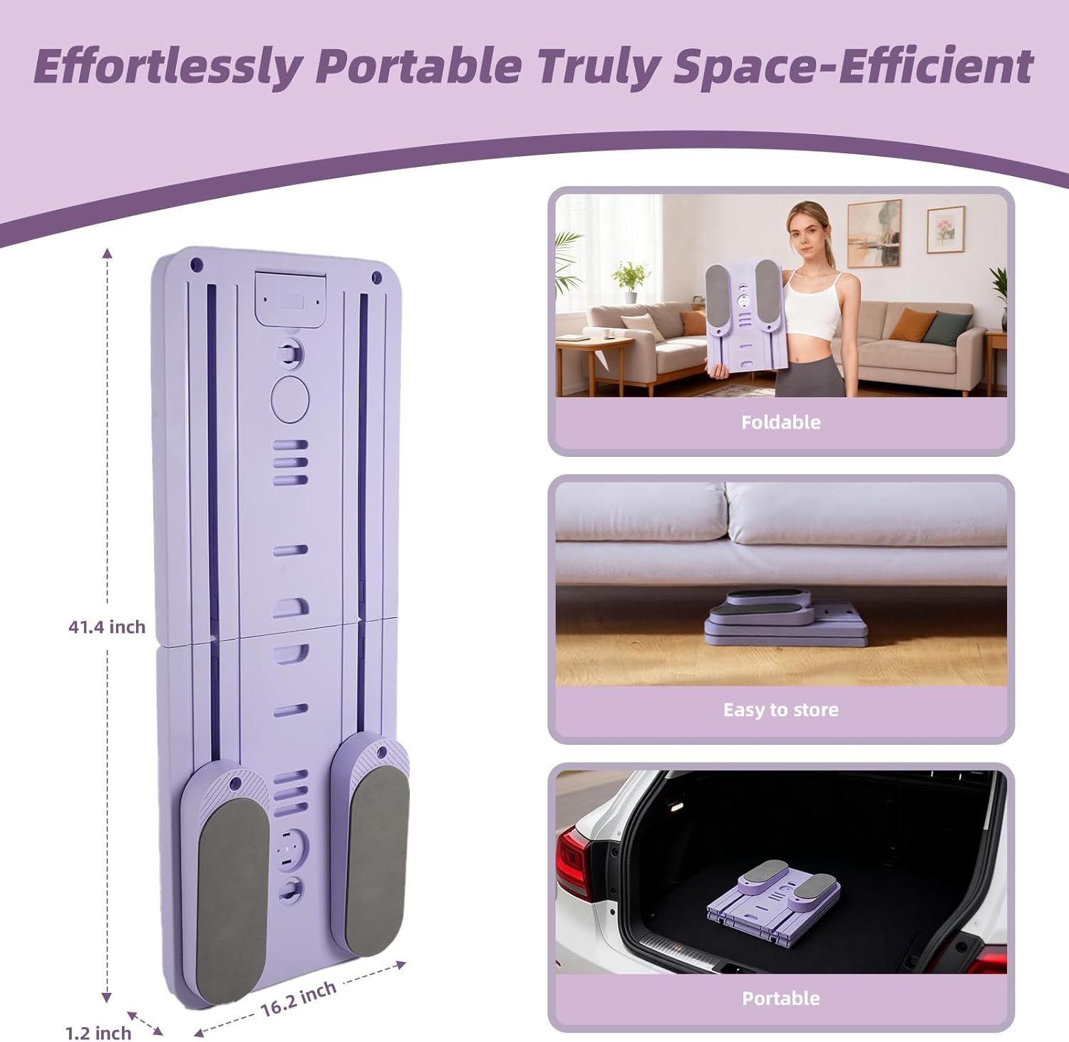 Pilates Reformer Board, Foldable Pilates Reformer Kit,Portable Pilates Machine for Women Girls，All-in-1 Multi-Purpose Abs Core Pilates Equipment Workout for Home Office Indoor