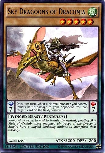 YU-GI-OH! - Sky Dragoons of Draconia (CORE-ENSP1) - Clash of Rebellions - Edición limitada - Ultra Raro