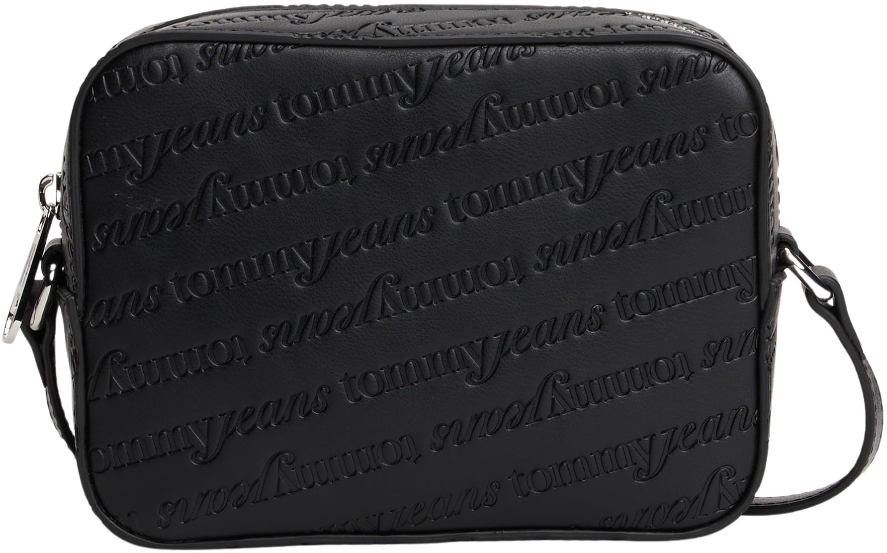 Tommy Jeans Women's TJW MUST AOP CAMERA BAG AW0AW17865 Crossover, Black (Black), One Size