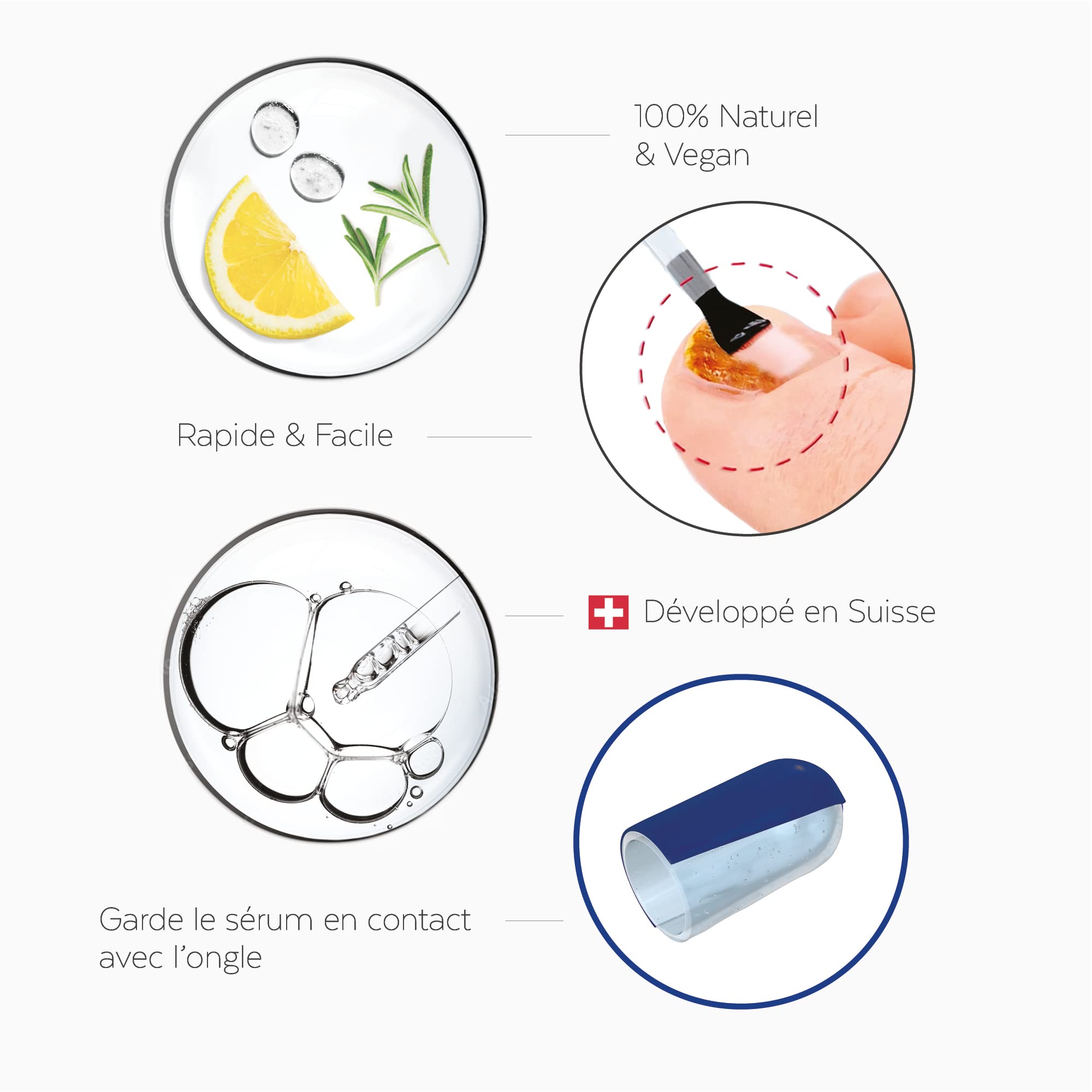 PODERM – MYCOSE ONGLE TRAITEMENT INTENSIF NUIT 2en1 – Élimine la mycose & renouvelle l’ongle pendant votre sommeil |VEGAN | Soin professionnel pied/main | Facile & rapide | Swiss Made