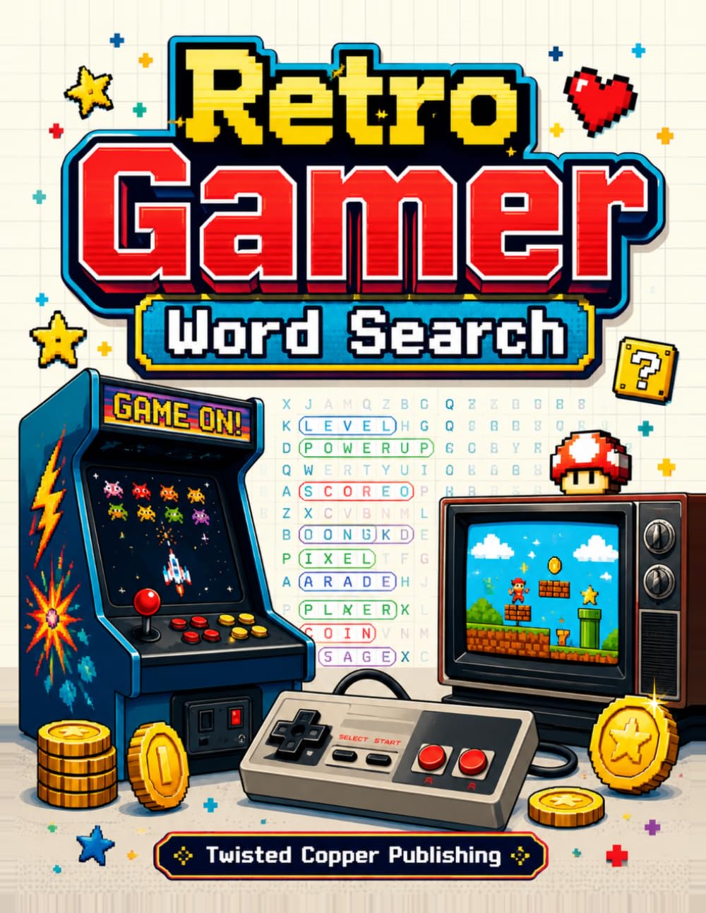 Retro Gamer Word Search: Classic Video Game Puzzles for 80s & 90s Gaming Fans
