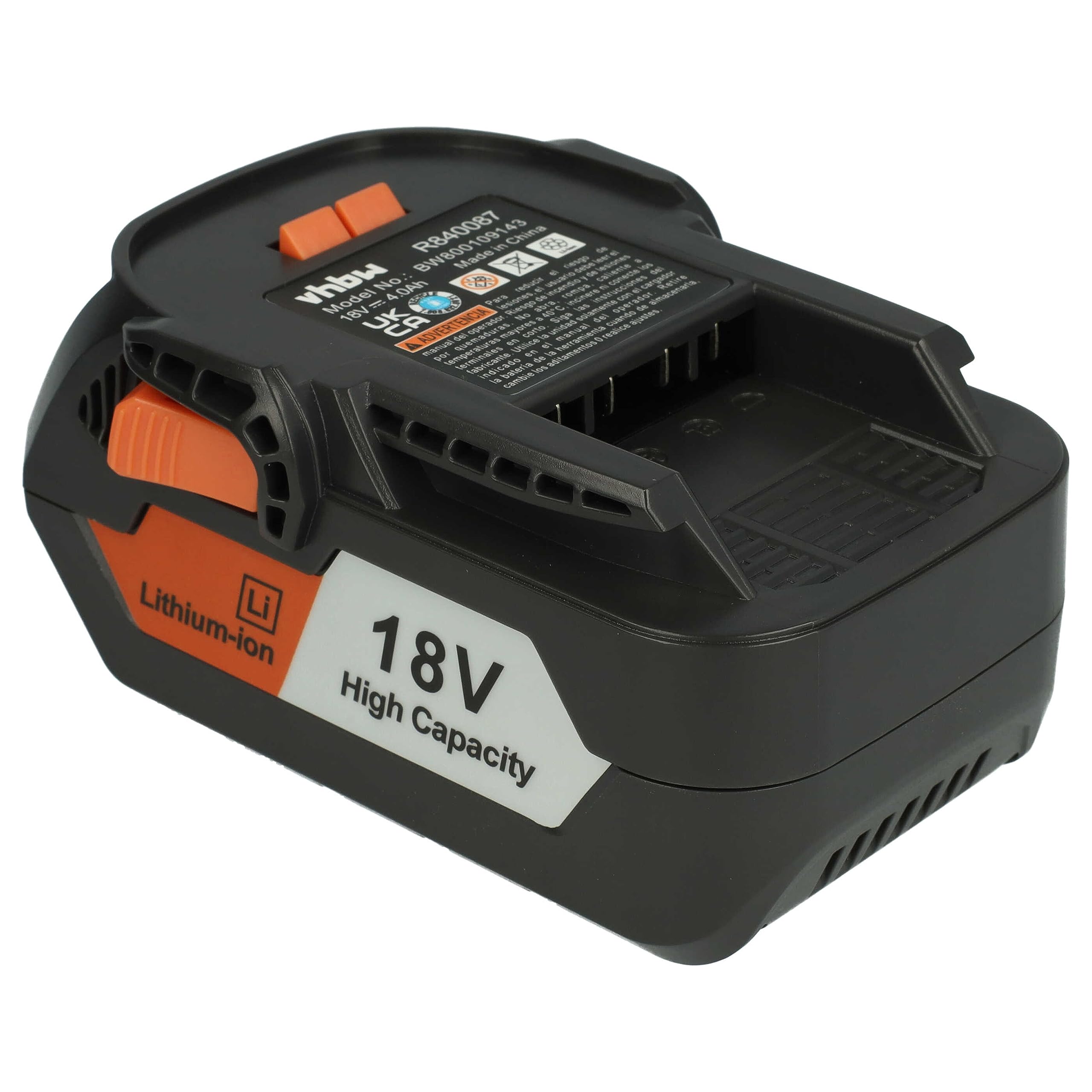 vhbw 1x batteria sostituisce AEG B1814, B1817G, L1830R, B1814G, B1817, L1815R, L1830, L1815, L1840R per utensile elettrico (4000 mAh, Li-Ion, 18 V)