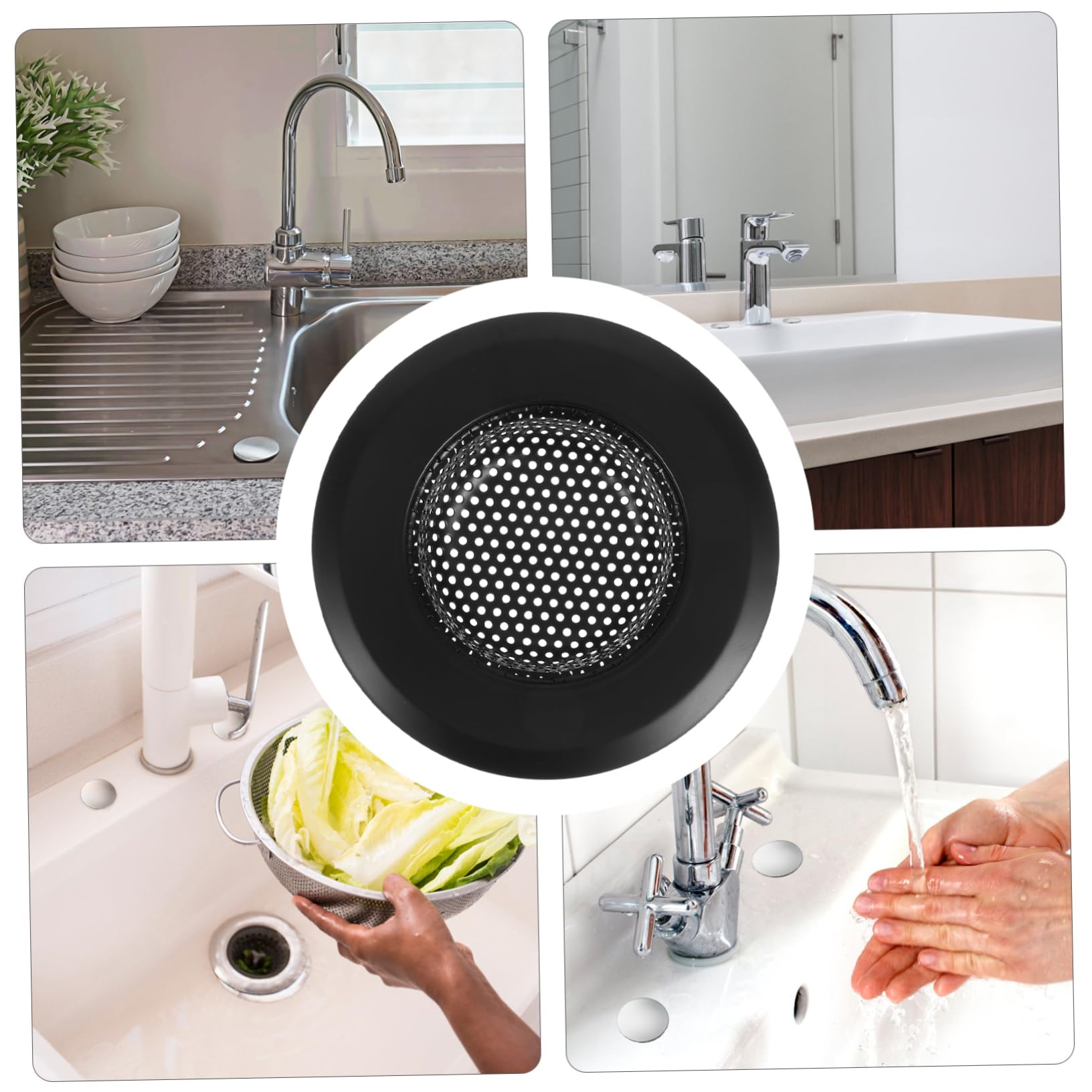 Hemobllo 8pezzi Filtri Per Inossidabile Per e Alimenti Strainer Per e Facile e Resistente
