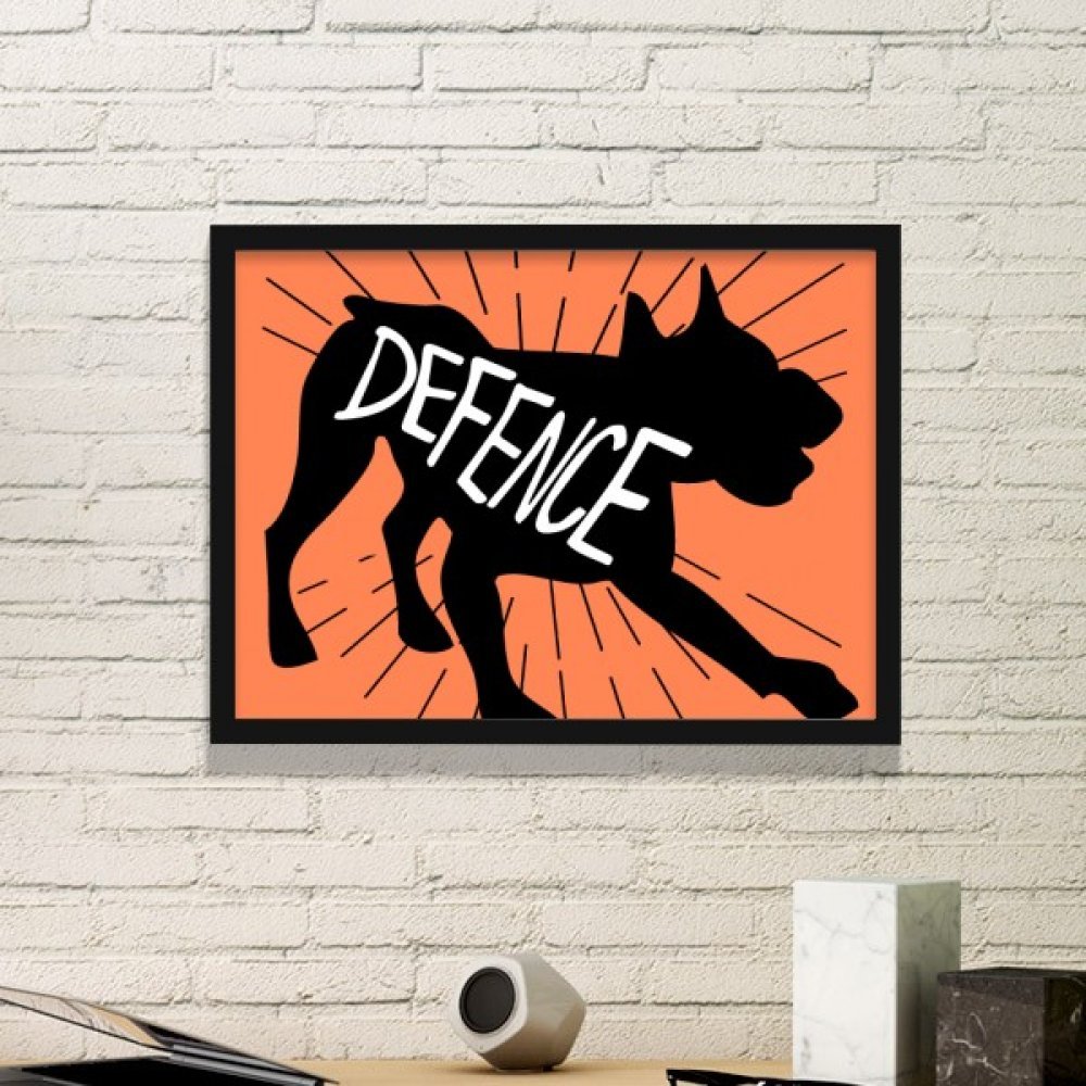 Cadre photo noir silhouette d'âne pour habiller un mur vide avec une décoration simple