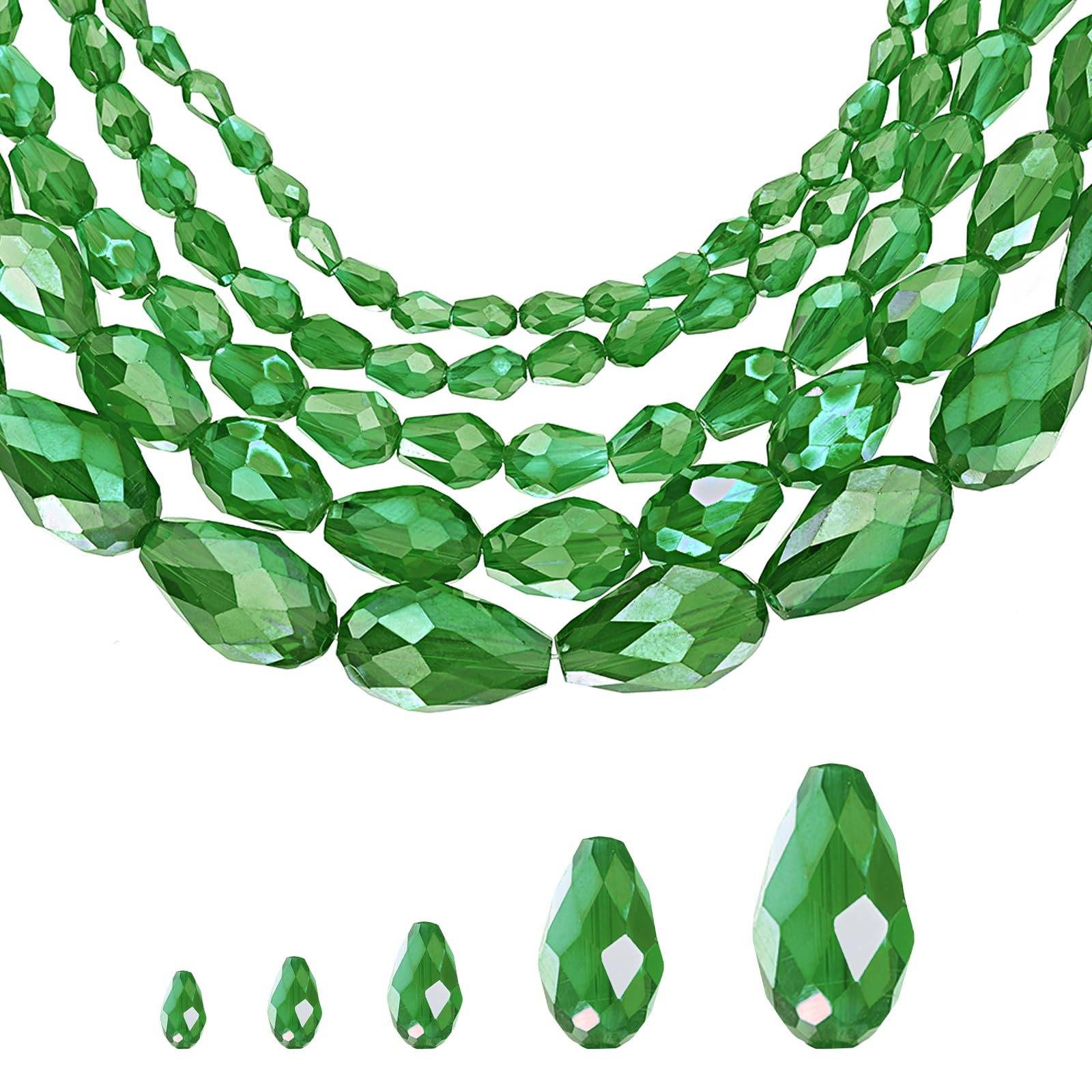 Perles en verre en cristal AB pour personnaliser vos colliers et boucles d'oreilles