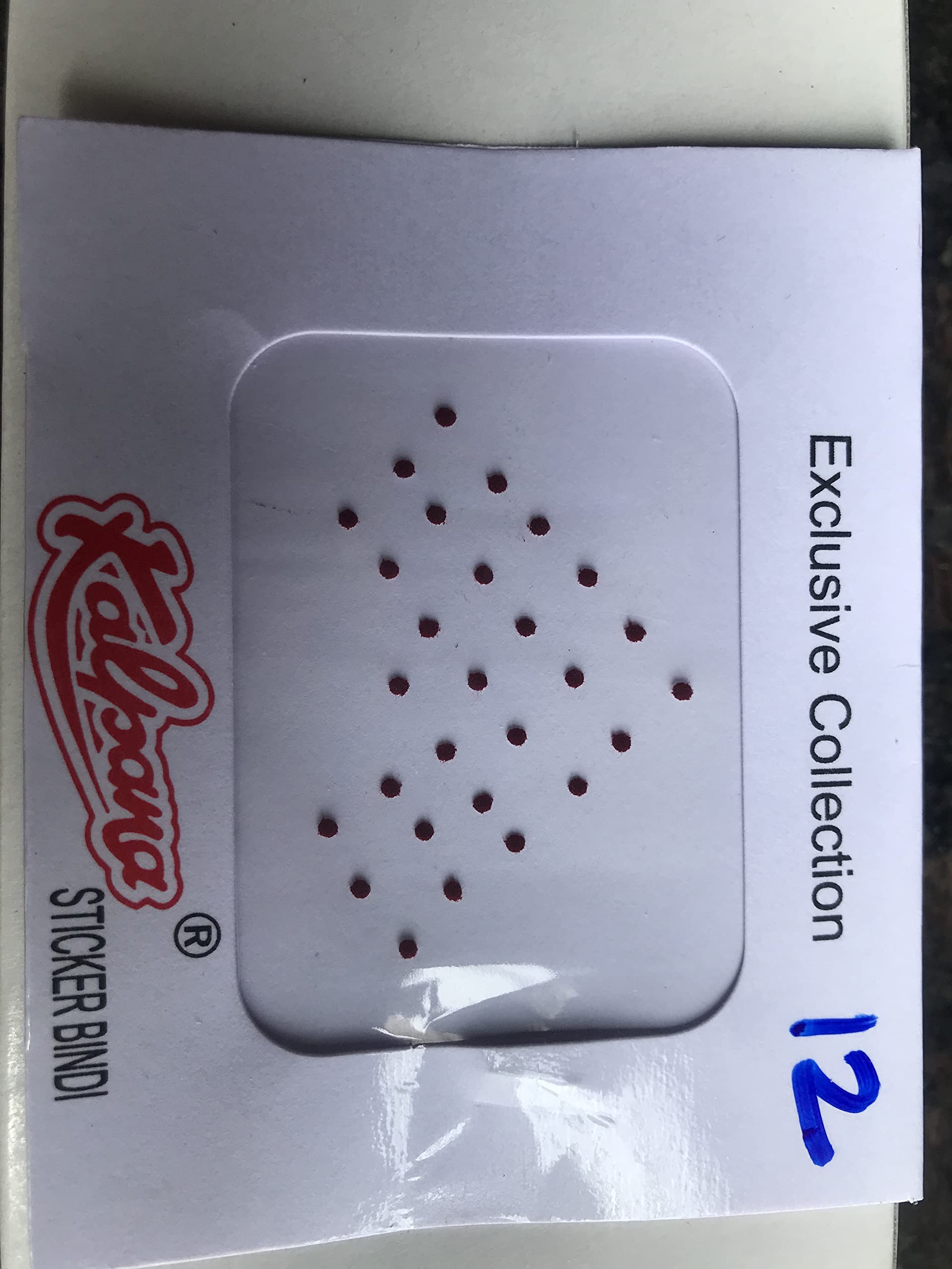 kalpana bindi Coffee Round Sticker Card kumkum | Size - 12 | (Pack of 12)-picture-47