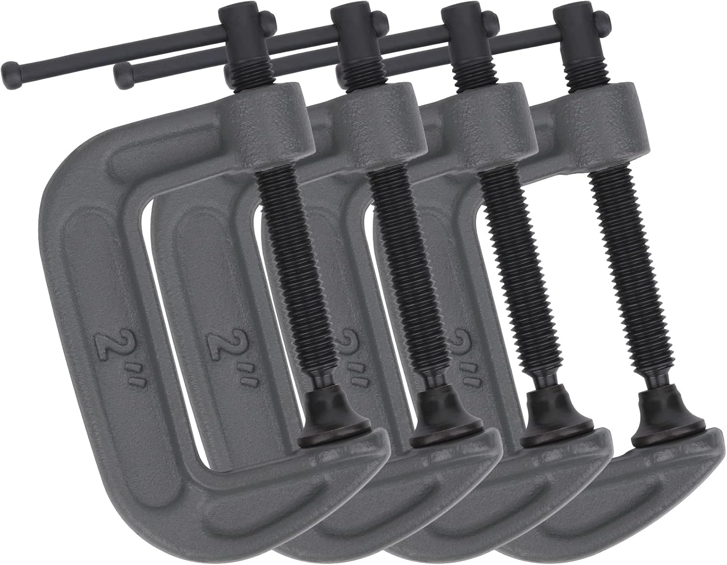 4 Pack CClamp Set 2 Inch Heavy Duty G Clamps with 2 Inch Jaw Opening