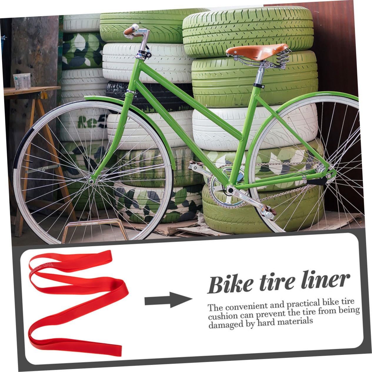 Amazon | 2自転車インナーチューブ自転車タイヤライナーパンク