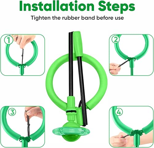 Miniatura 5 de Bola de salto de tobillo para niños, juguete plegable con luz con rueda flash, juego activo para interiores y exteriores, regalo para niños y niñas