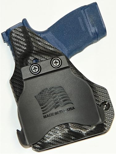 Miniatura 4 de REVKEL - Funda de paleta moldeada Kydex personalizada para Glock 43 con riel táctico de recuperación. Dibujo negro a mano derecha. Hecho a mano en