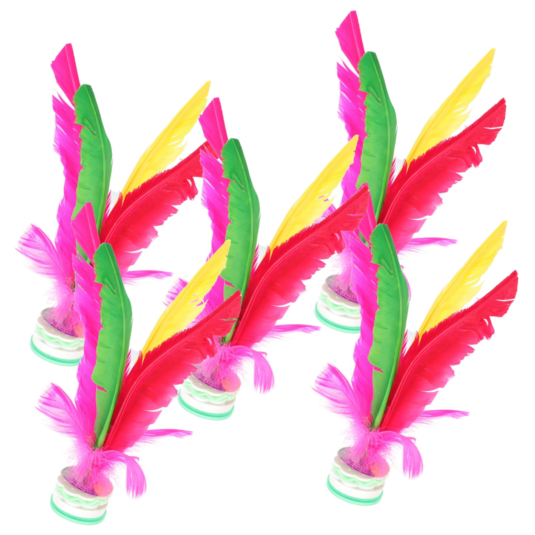 BESPORTBLE 5Pcs Colored Kick Shuttlecock for Lightweight Chinese Leisure for Indoor Outdoor Exercise Promotes Coordination and Health Present