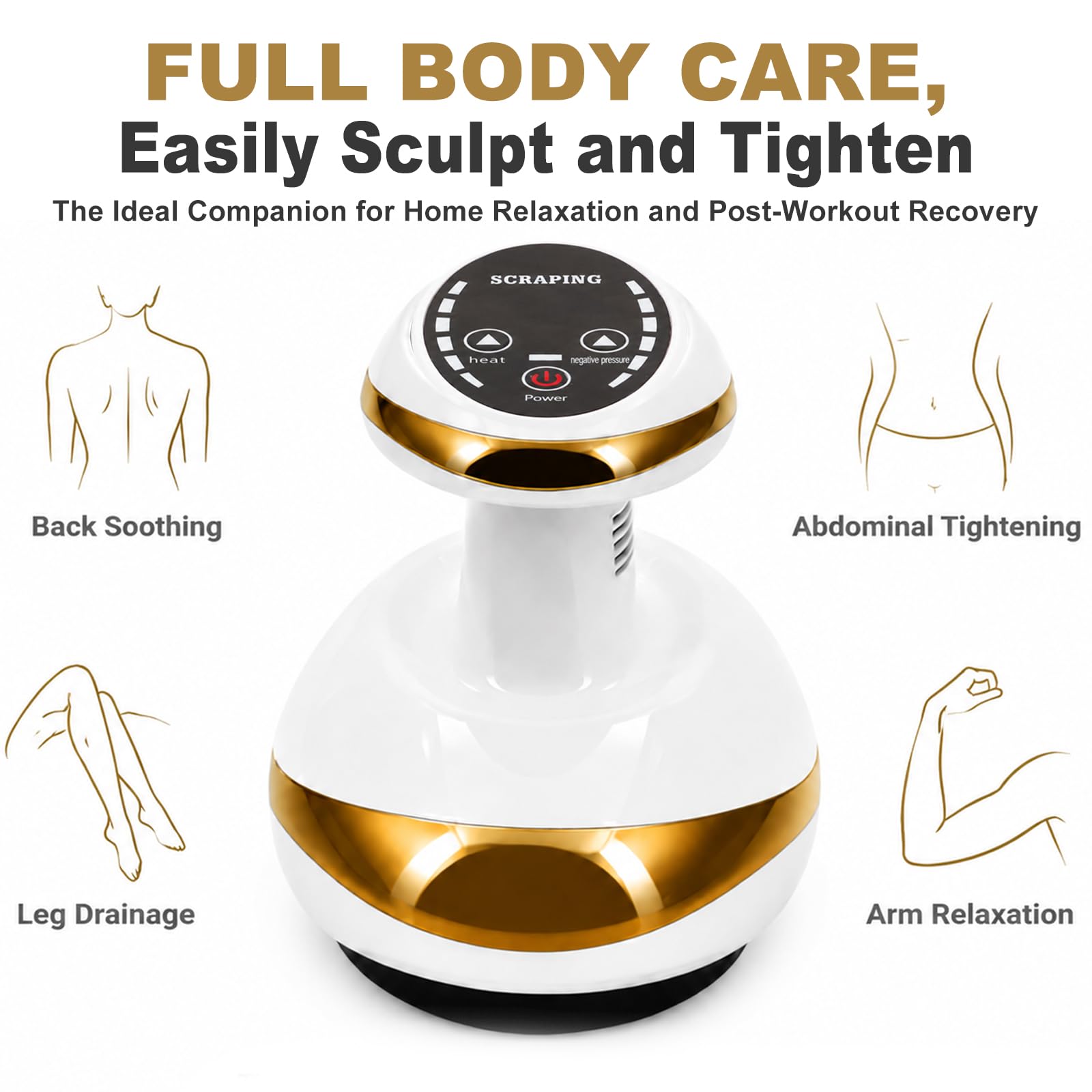 LOMUG Appareil de massage 4 en 1 anti-cellulite sous vide