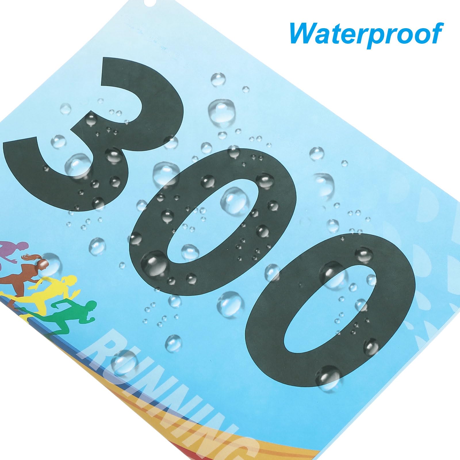 PATIKIL Numéro de dossard de course, numéro de compétiteur imperméable