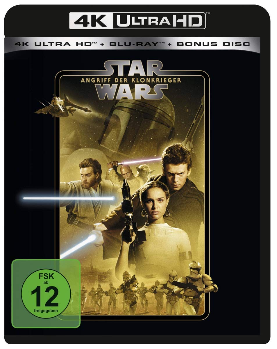 Star Wars Episode 2, Angriff der Klonkrieger 4K,1 UHD-Blu-ray + 2 Blu-ray