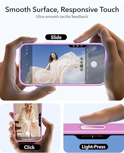 Vista 495 de ESR - Funda para iPhone 15 compatible con MagSafe, funda protectora de grado militar con soporte integrado, cubierta trasera resistente a