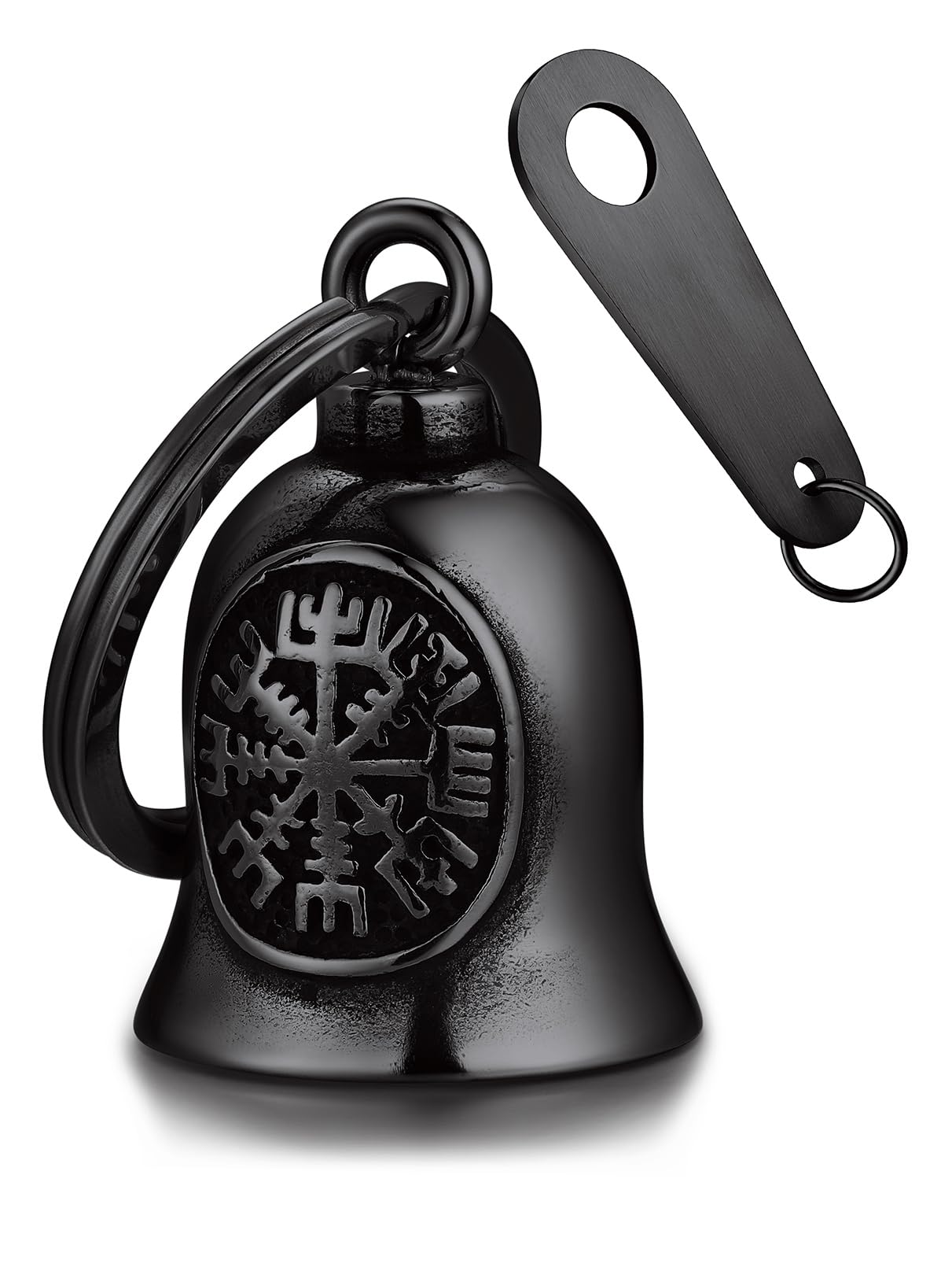 Bandmax Motorcycle Keychain for Biker Stainless Steel Safe Driving Guardian Bells for Motorcycles