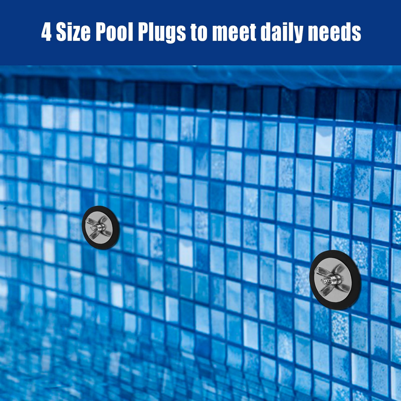 Bouchons D’hiver Pour Piscine – Lot De 4 Tailles, Protection Contre Le Gel - 8