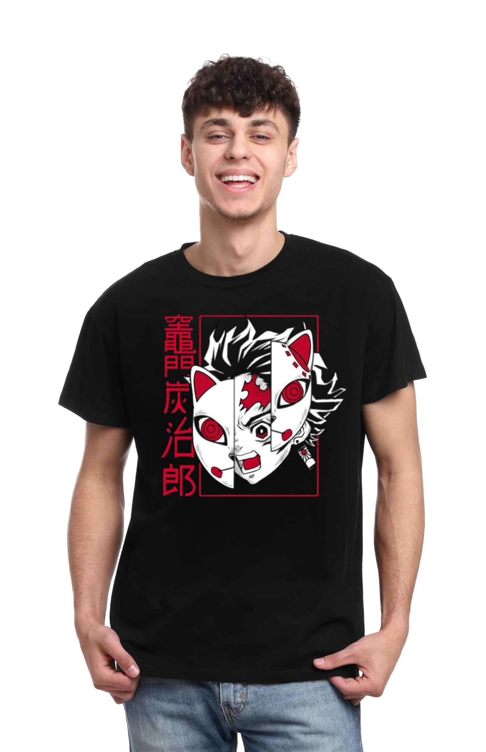 Be CrazyAnime T-Shirt - Naruto, One Piece Luffy, Gojo, Sukuna, Demon Slayer, Jujutsu Kaisen Graphic Tee - Men's Cool Cotton Anime Shirt