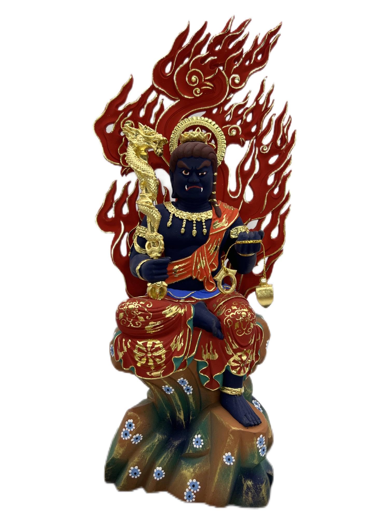 Amazon｜仏像 不動三尊像 不動明王 矜羯羅(こんがら) 制吐迦(せいたか
