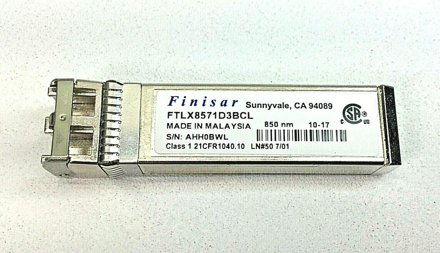 FinisarCorporation Transceiver - 10.3 Gbps - 10 Gigabit Ethernet - Wired - Plug-in Module