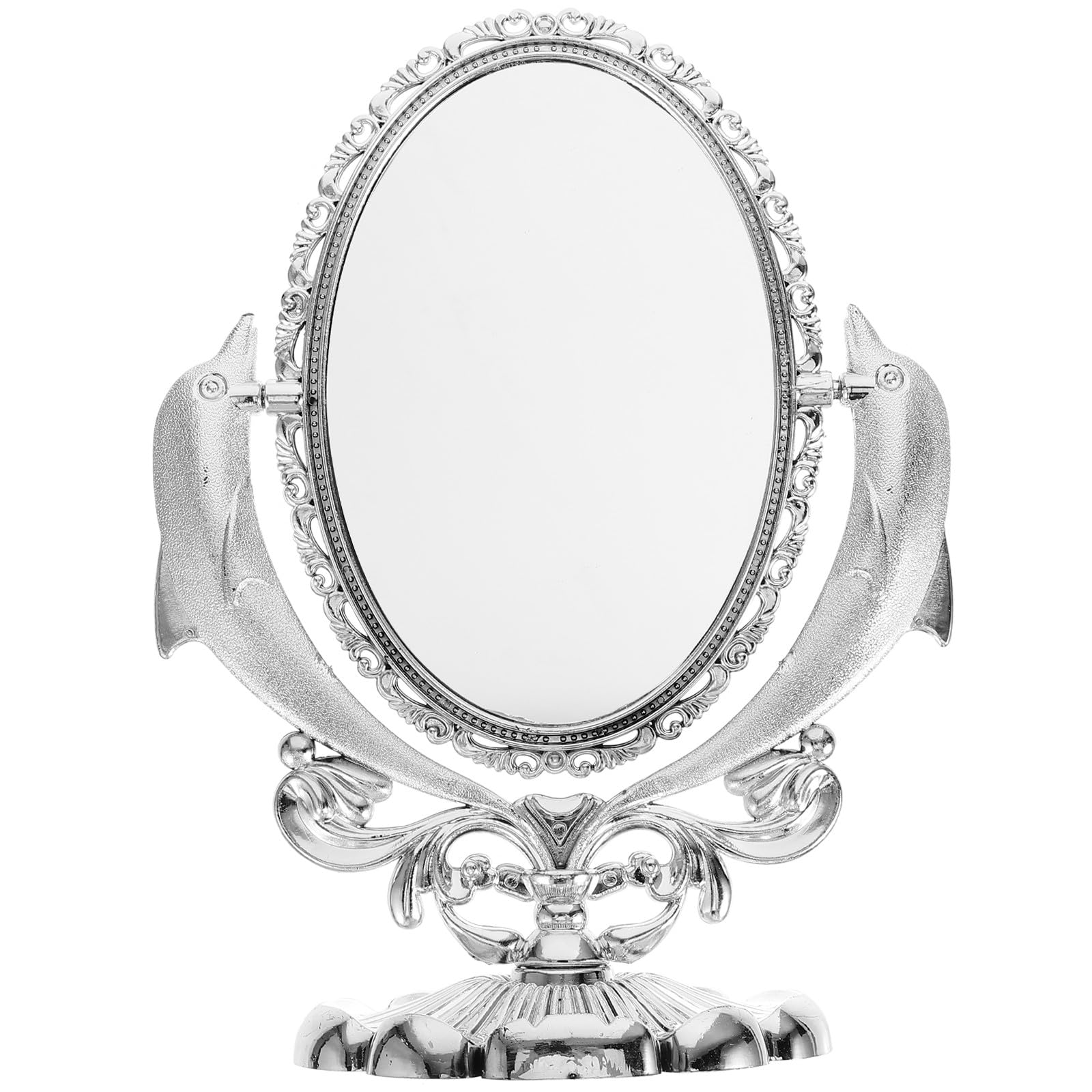 Miroir de table double face pivotant pour maquillage quotidien des femmes à la maison
