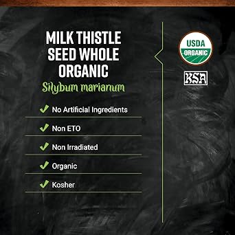 Frontier Co-op Organic Whole Milk Thistle Seed 1lb | 16 Ounce (Pack of 1)