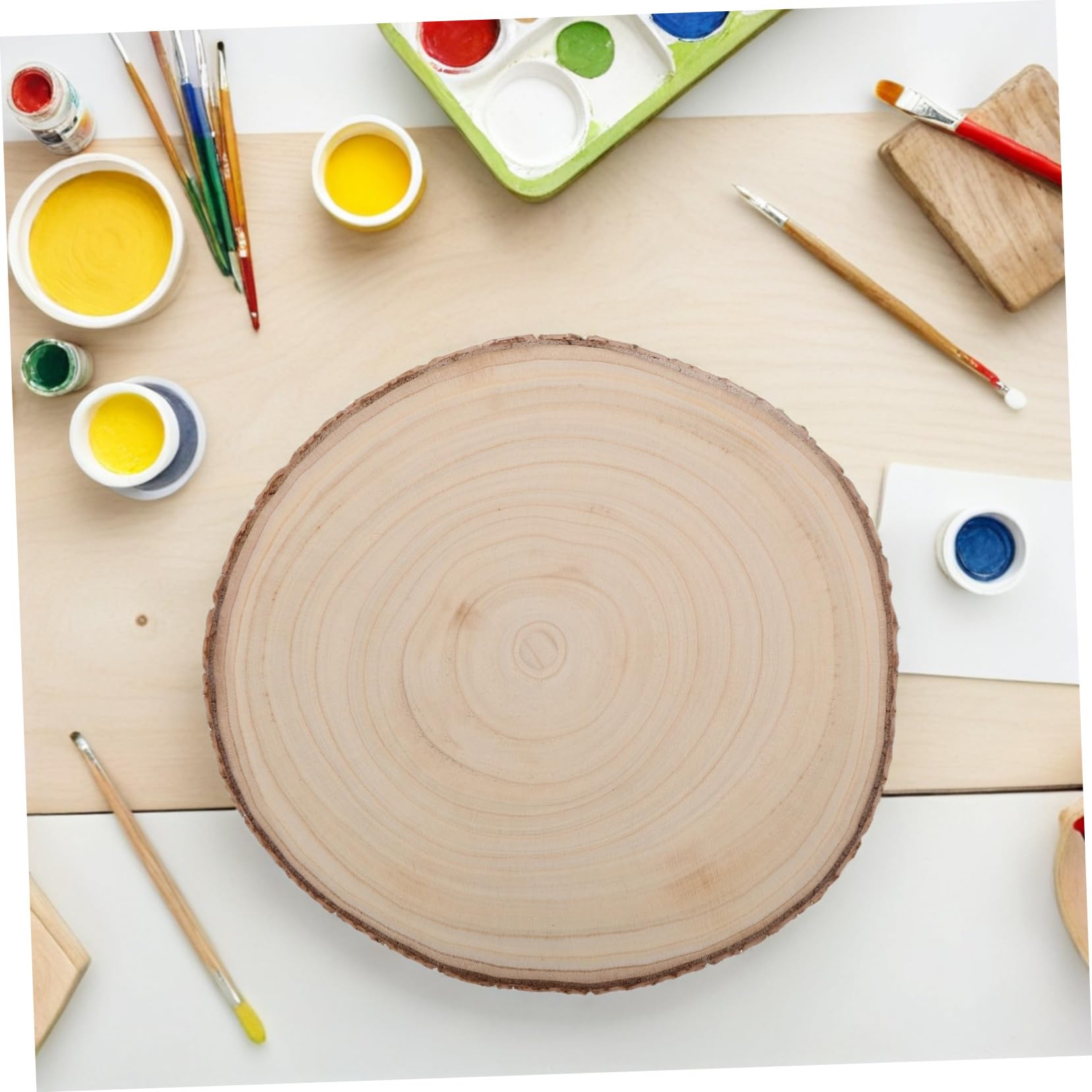 Gatuida 2pezzi Fette di Albero Rustico Naturali Dischi di Tronchi Grezzi Trucioli di Legno per Decorazioni di Matrimoni Forniture per Artigianato Natalizio Cerchi di Legno per Pittura