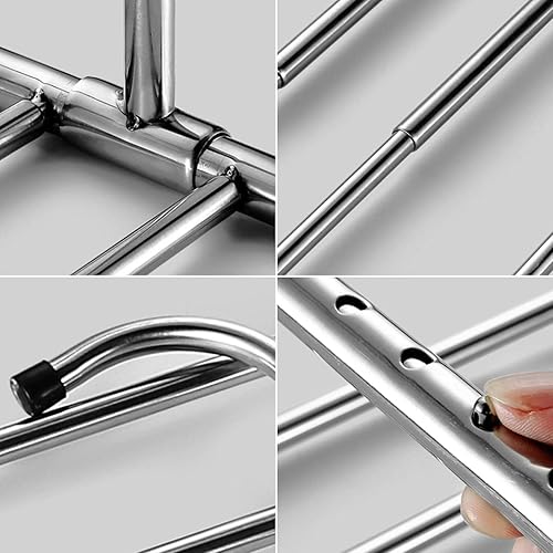 Miniatura 5 de Outdoor Clothes Drying Rack, 10 Levels Adjustment Outdoor Drying Rack, Balcony Clothes Airer, Clothes Dryer, Tendederos De Ropa Para Secar Interior,