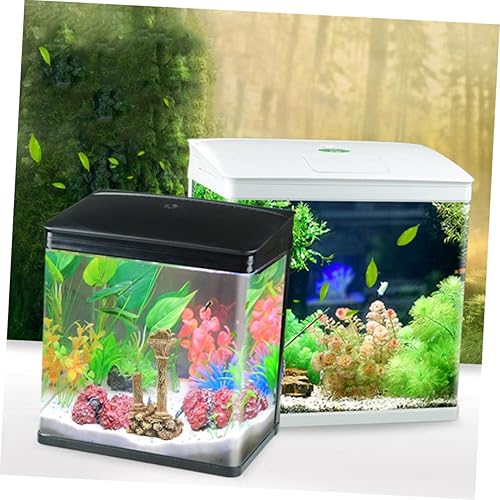 Miniatura 9 de Mipcase Accesorios para pecera, decoración de paisaje, acuario, resina, artesanía, columna romana, pecera, pilar, mármol, decoración, barril de
