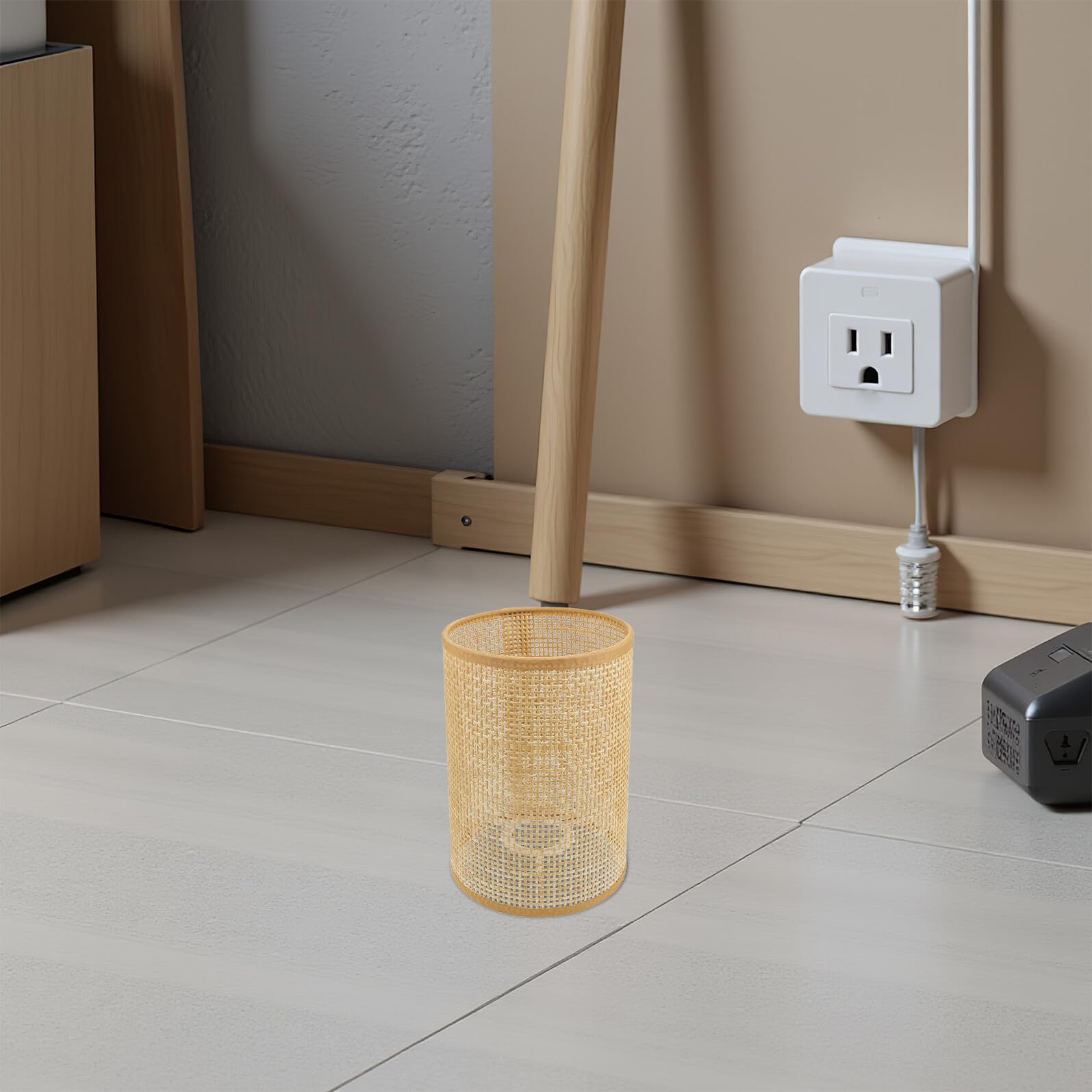 BESPORTBLE 2 pezzi Lampada Paralume in Rattan Intrecciato Coprilampada per Lampadario Sospensione Leggero e Facile da Installare per Soggiorno e Camera da Letto Versatile e Resistente