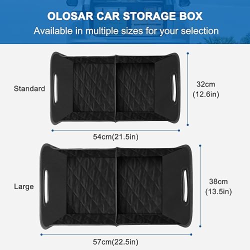 Miniatura 5 de Organizador plegable para cajuela  Accesorios portátiles de coche SUV para cualquier automóvil, SUV, mini-furgoneta, negro